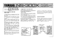 Yamaha NS-300-X-Owners-Manual 
